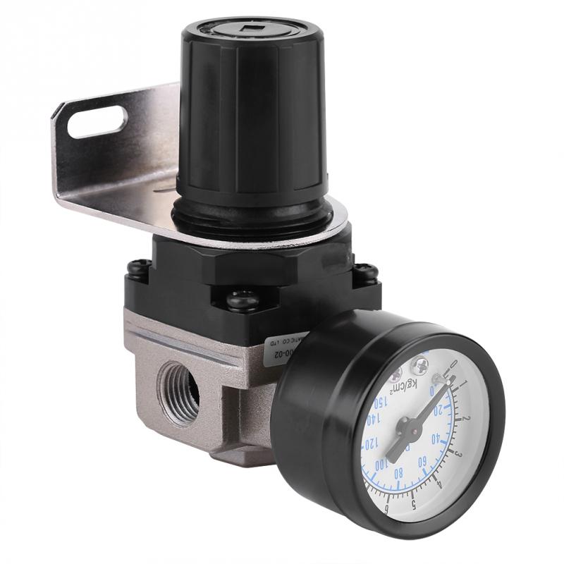 Pneumatisk regulator justerbar lufttrykk kompressor kontroll ventilmåler  g1/4 tilkobling god