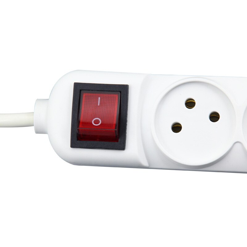 Israel Standard Power Strip 4 Outlets Power Strip Bar 16A 250V 1.5M Long with Power On off Indicator Light