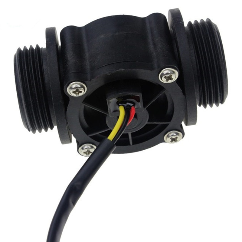 2PCS Water Flow Sensor Fuel Flow Meter Water Meter Sensor Flowmeter Water Sensor Counter Indicator FS400A G1 DN25 1-60L/Min