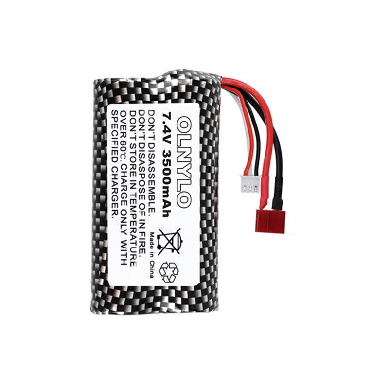 18650 7.4V 3500mAh Battery and charger for Q46 Wltoys 10428 /12428/12423 RC Car Spare Parts Accessories For Wltoys 144001 A959-B