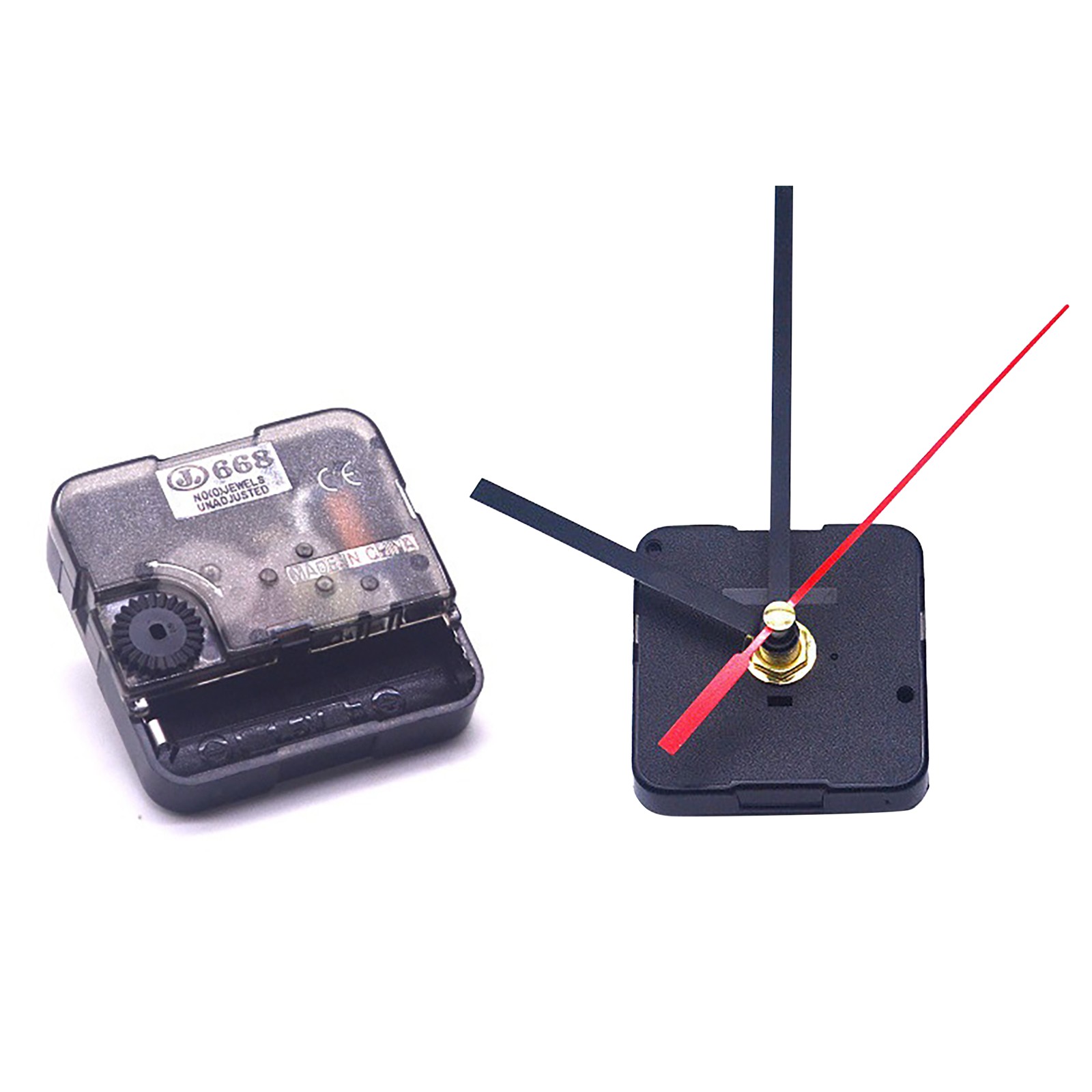 Quartz Clock Movement Mechanism DIY Repair Parts + Hands High Torque Long Shaft Clock Movement Mechanism with Pairs of Hands