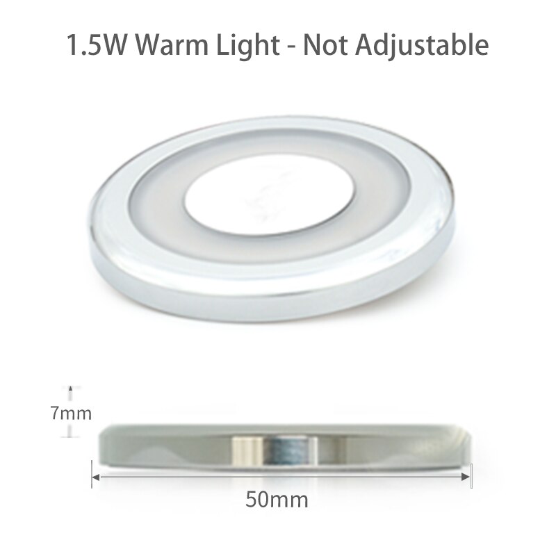 Genuine Marine Ultra-thin LED Ceiling Light 12/24V Car Interior LED Dome Reading Lamp With Dimmer Switch RV Camper Accessories: Orange