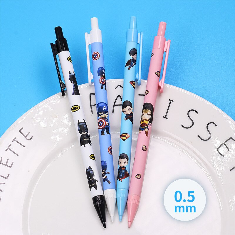 40 pcs/lot Hero Series Mechanical Pencil Cute Student Automatic Pen For Kid School Office Supply Promotional