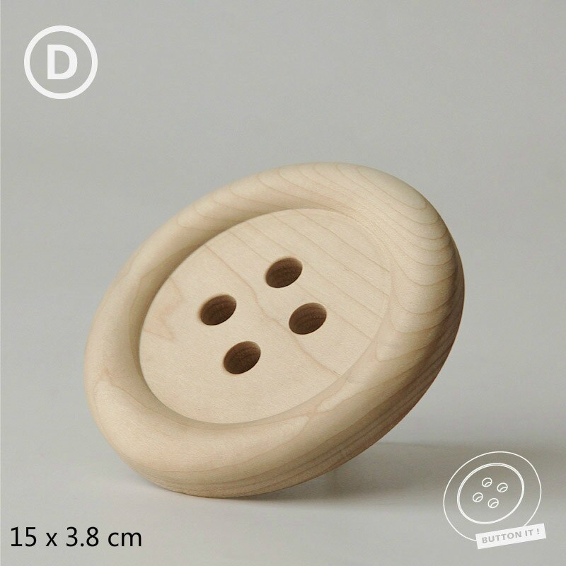 Woody Robe Hooks Home Decor Knobs Wall Hanger with Nail Natural Oak Wood Button Handrail Wall Storage Shelf Rack: D