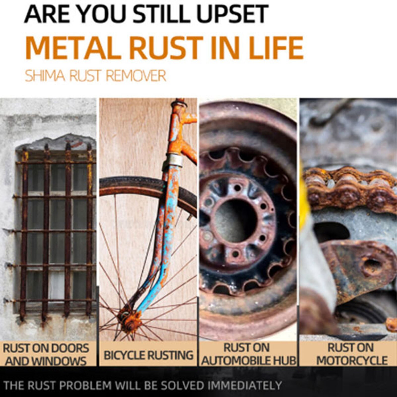 Multi-Functional Super Rust Removal Spray Scratch Repair Fluids Adhesive Cleaning Spray C44