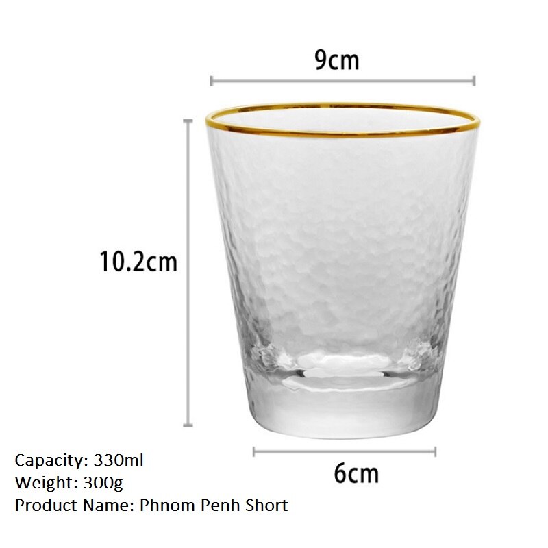 Waterfles hittebestendige koffiemok set dubbelwandige glazen mok bier handgemaakte biermok thee whisky glazen wijnglazen: Kort