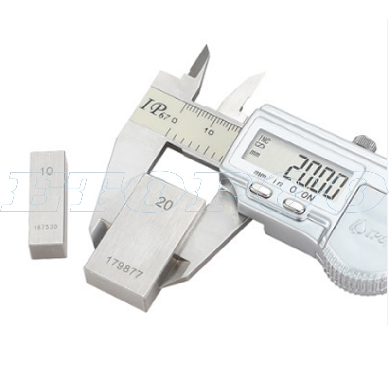 10mm, 20mm, 30mm, 40mm, 50mm Precisie Blok Gauge Meet Gage Blok Stalen Vierkante Gage Meten schuifmaat micrometer