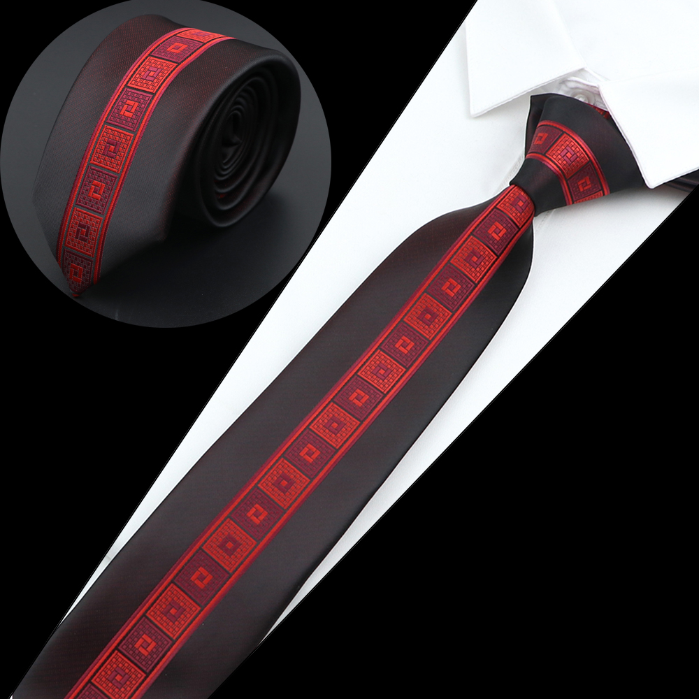 Nuova cravatta di lusso moda uomo cravatta in tessuto jacquard magro sottile 6 cm rosso marrone floreale cravatta festa banchetto camicia accessorio regalo: verde