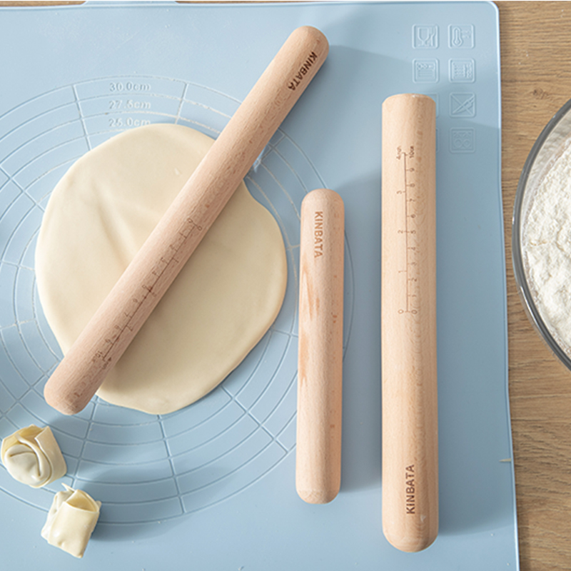 Japan Küche Holz Nudelholz Küche Kochen Backen Werkzeuge Zubehör Handwerk Backen Fondant Kuchen Dekoration Teig Rolle