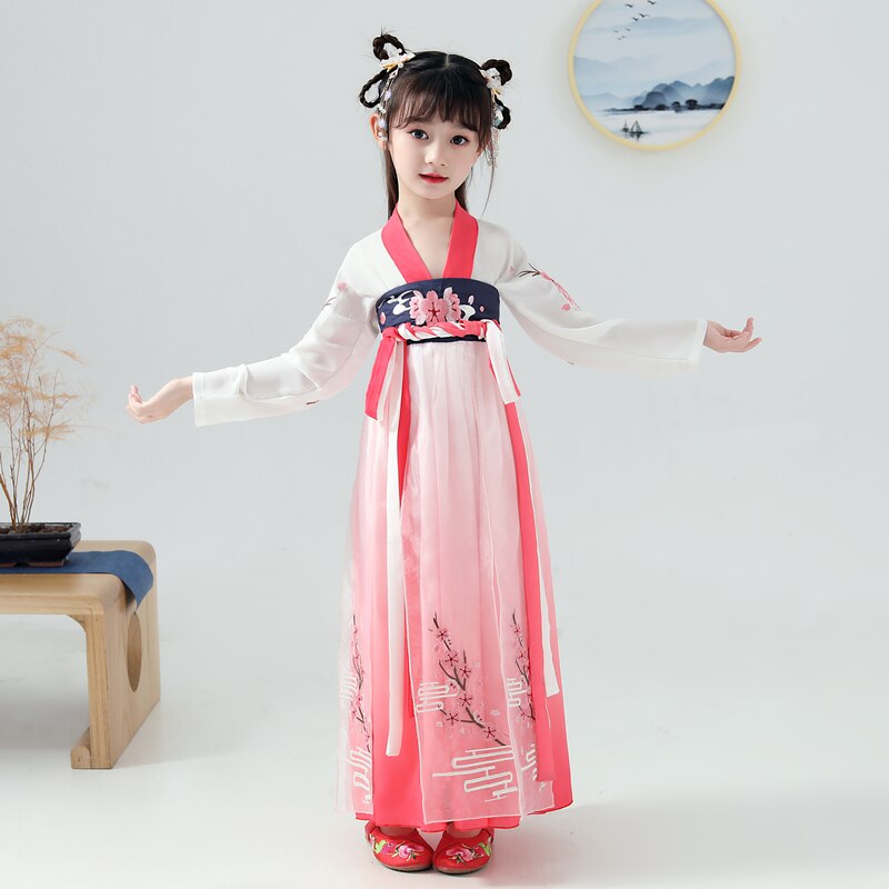 Girls Chinese Hanfu Traditional Year Spring Festiv... – Grandado