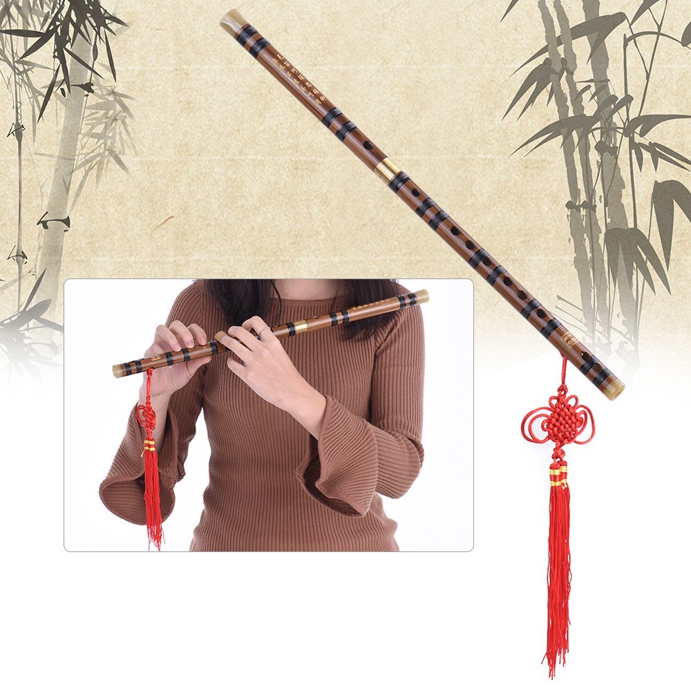 Pluggable Bitter Bamboo Flute Dizi Traditional Handmade Chinese Musical Woodwind Instrument Study Level Performance