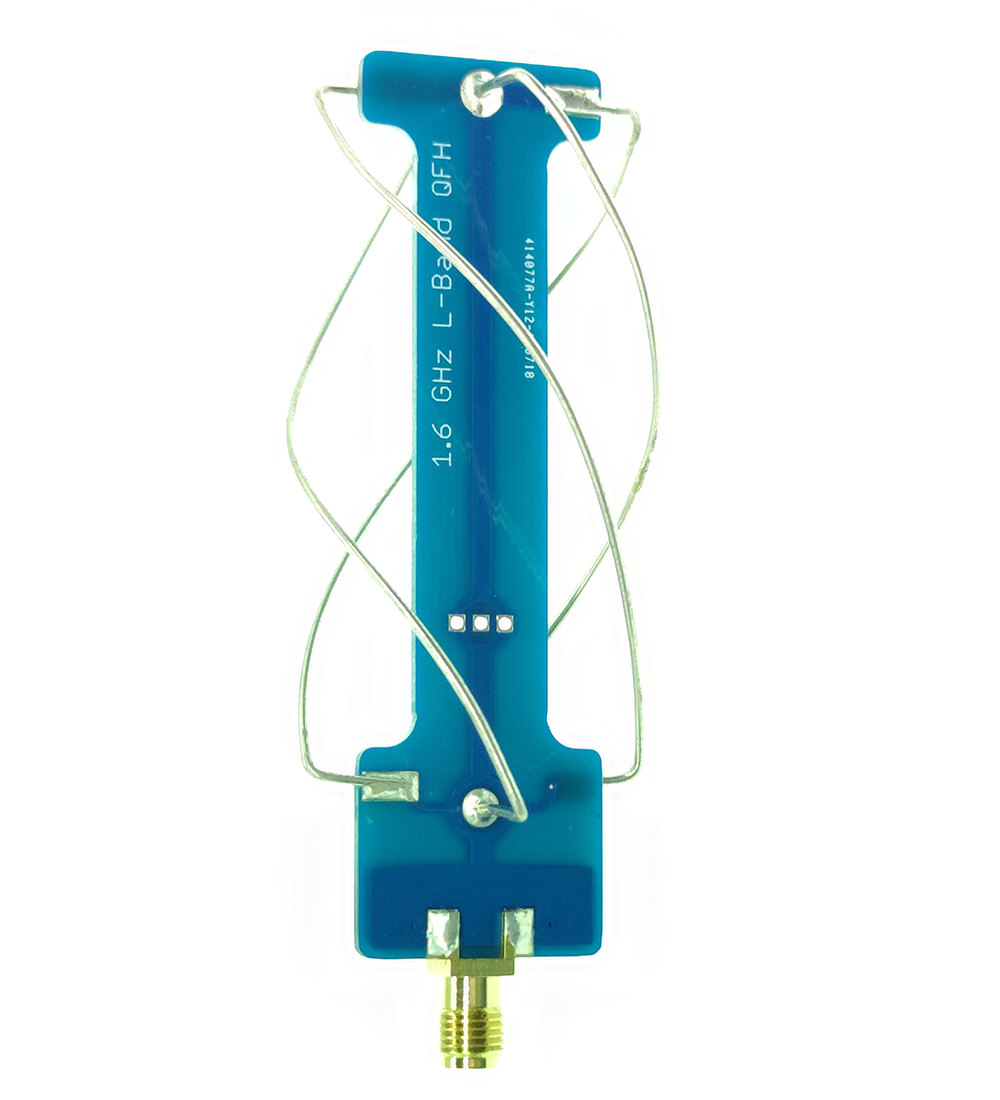 Kit diy antena qfh banda l 1.6ghz 1.7ghz