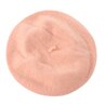 Solid farge varm ull vinter kvinner jente beret fransk kunstner lue lue cap 12 farger 0 j 5y: Rosa
