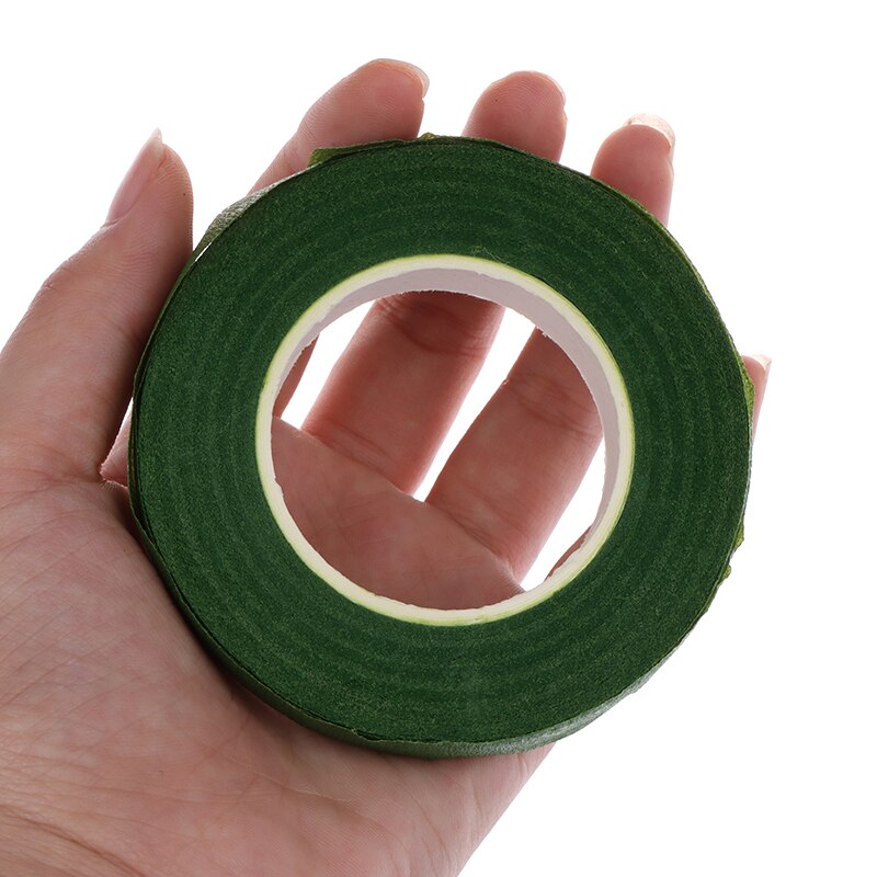 Cinta de papel verde autoadhesiva de flor de seda Artificial 30M, película para injertos florales, tallo para guirnalda de guirnaldas, manualidades DIY