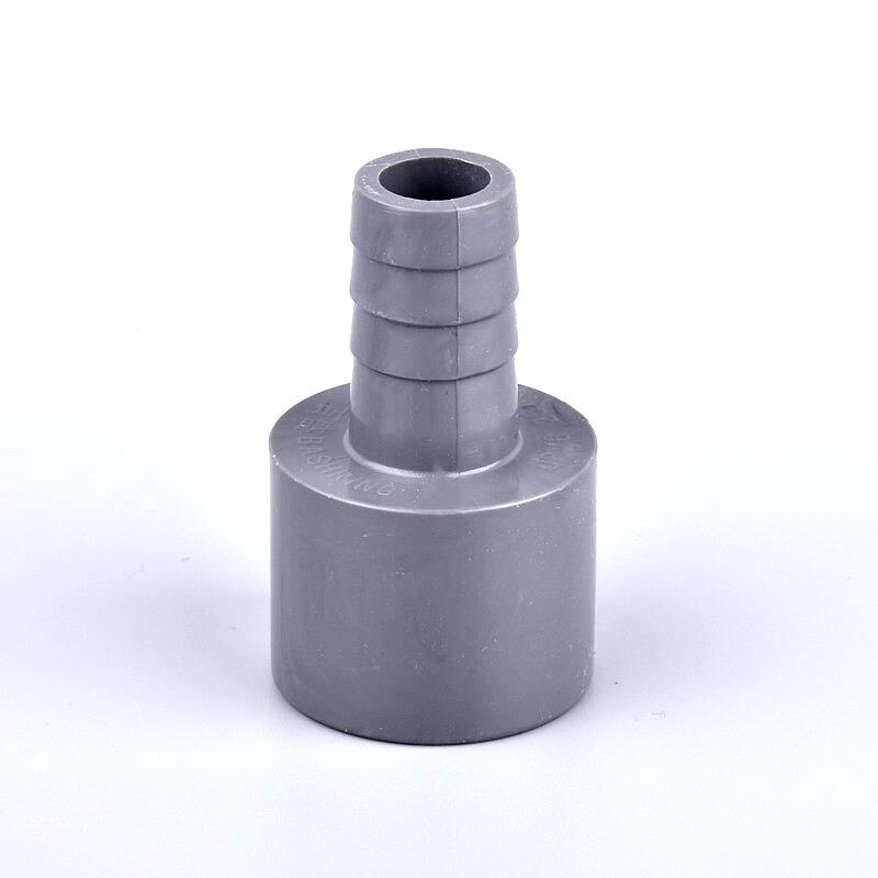 2pcs PVC ID 20/25mm To 10/16mm Pagoda Joints Garden Irrigation Fittings Water Pipe Connectors Aquarium Tank Tools Fountain Joint: ID 20-16mm / Grey