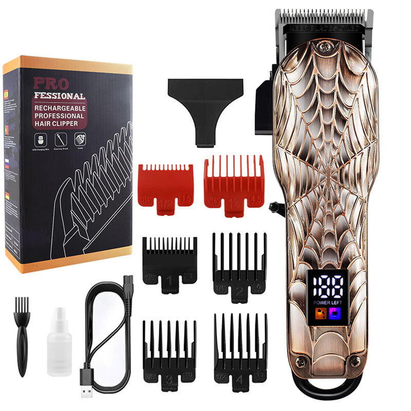 Baby Haar Apparaat Usb Oplaadbare Elektrische Tondeuse Lcd-scherm Professionele Elektrische Kapsel Machine Kapper Winkel