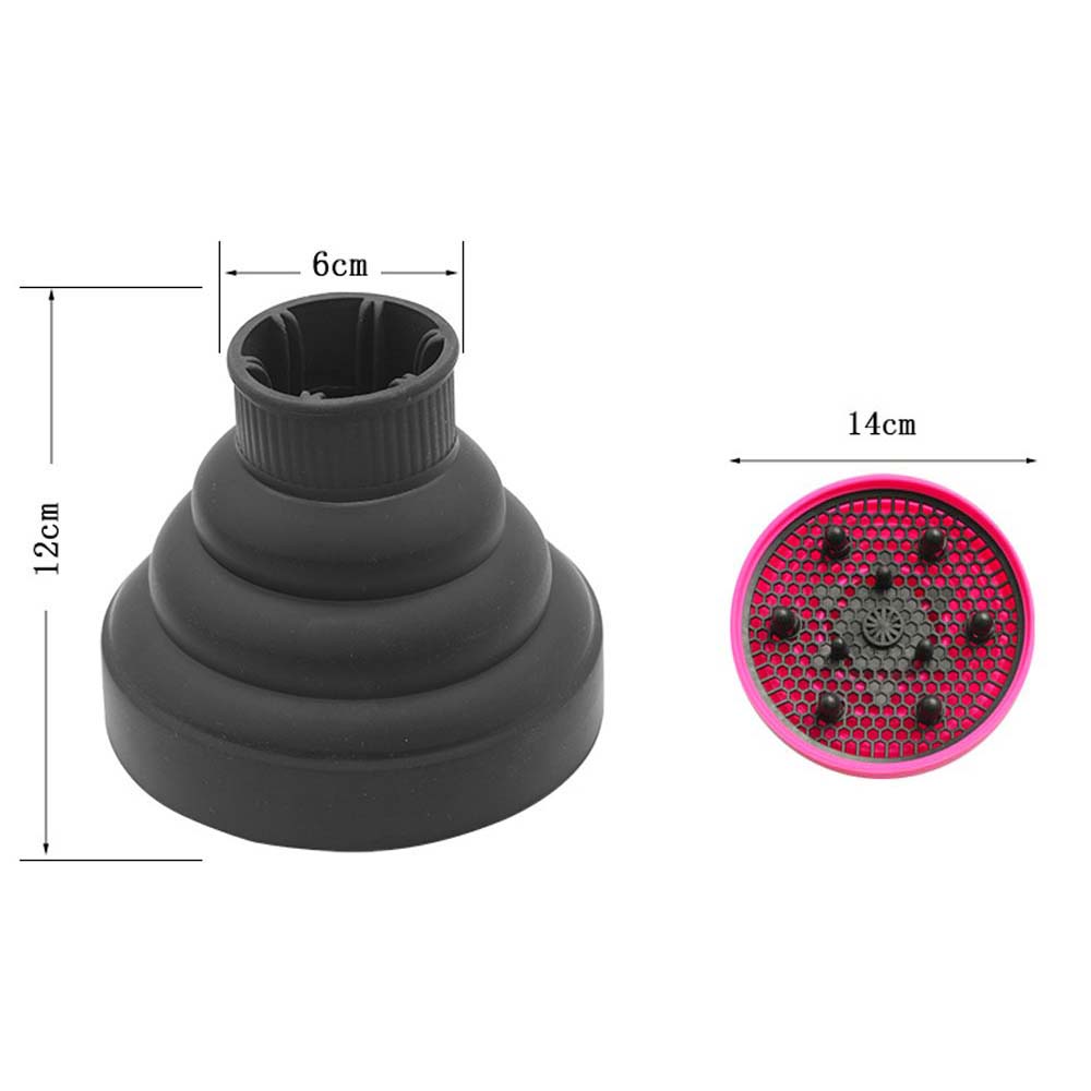 Profession Blow Dryer Diffuser Attachment for Natural Thick Hair Collapsible Hair Blower Diffuser Styling Hairdressing Tool: Clear