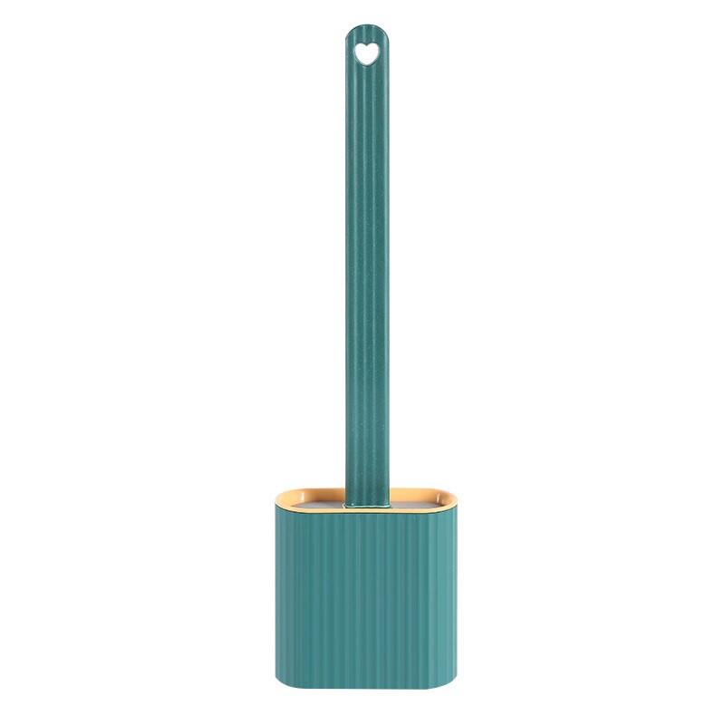 Superio WC-Bürste Mit Halter – Geripptes Design, Blau, 2-teilig, Aus BPA-freiem Kunststoff