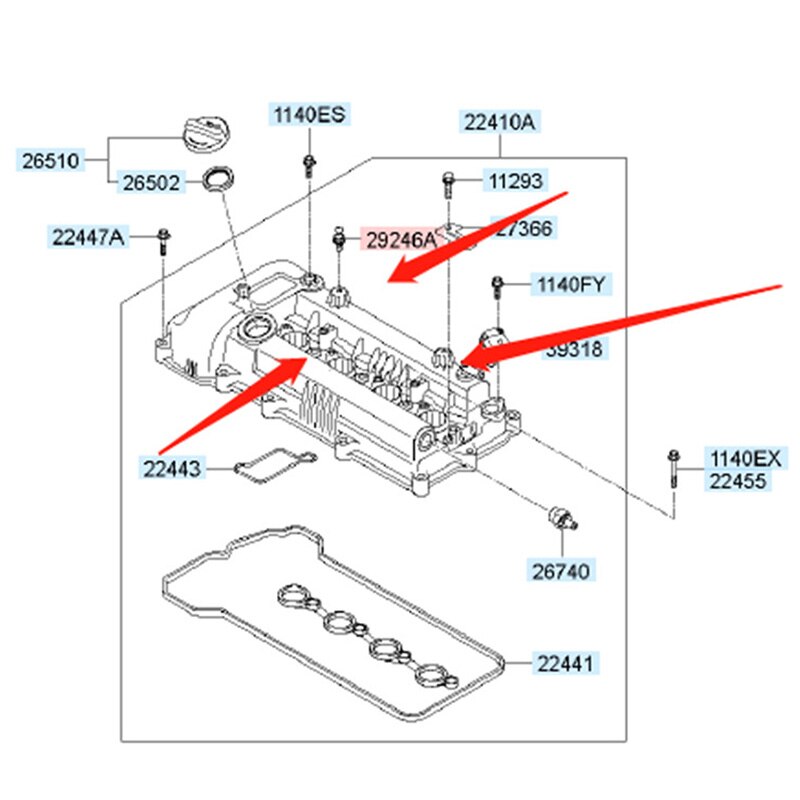 Housse Anti-poussière Pour Capot Moteur Hyundai Creta / IX25 1.6L 2017 - Référence 292402B920, Noir