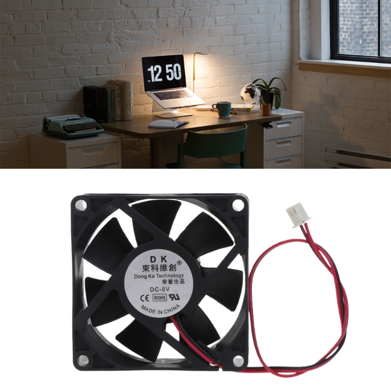 70mm Lüfter 12V 24V 5V 70x70x25mm XH2.54 2P Doppelkugellager 2200R Kühler