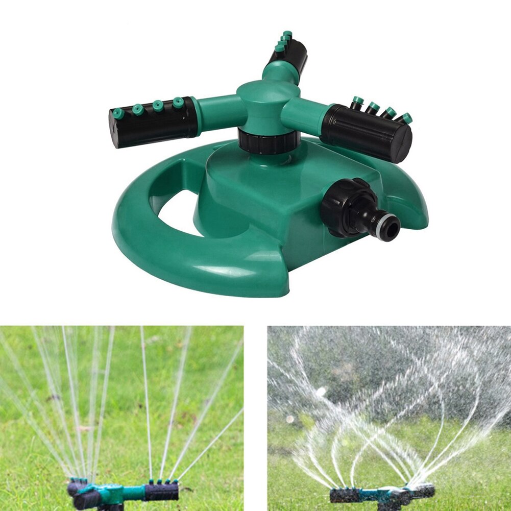 3 Nozzles Tuin Sprinklers Automatisch Sproeisysteem Gras Gazon 360 Graden Roterende Water Sprinkler Tuinieren Irrigatie Gereedschap