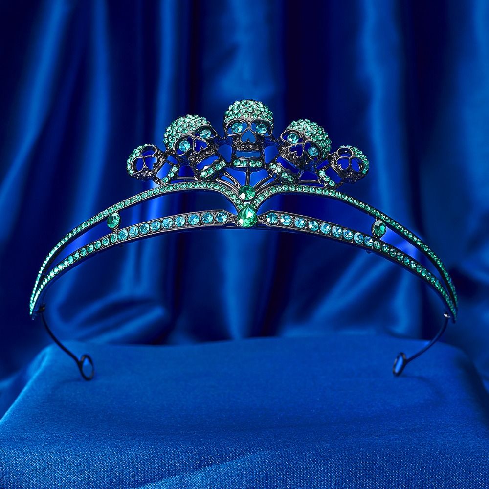 Couronne de Tête de Mort Gothique en Plastique pour ixd'Halloween, Bandeau de Sauna, Sorcière, Noir, Mascotte, Pièce, Décorations, Dame: Couleur jaune clair