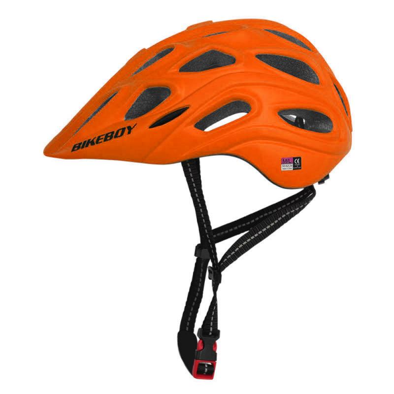 BIKEBOY Men Bicycle Helmets Integrally Form Ultralight EPS 26 Vents Cycling Helmets Mtb Highway Town Riding Bike Helmets 56-60cm: orange