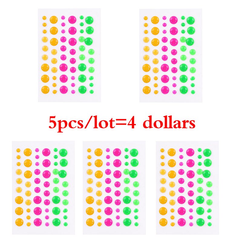 Enamel Dot Self Adhesive Sprinkles Enamel Dots Resin Sticker for Scrapbooking DIY Crafts Card Making Decoration: Picture 11