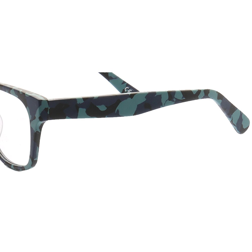 Men Square Glasses Frames Women Camo Optical Eyeglass Frame Camouflage Round Prescription Pink Eyewear Spectacles