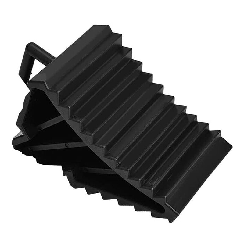 Wheel Chocks, Tire Chocks Car Anti-Slip Block Tire Support Pad Helps Keep Your Cars in Place(Black)