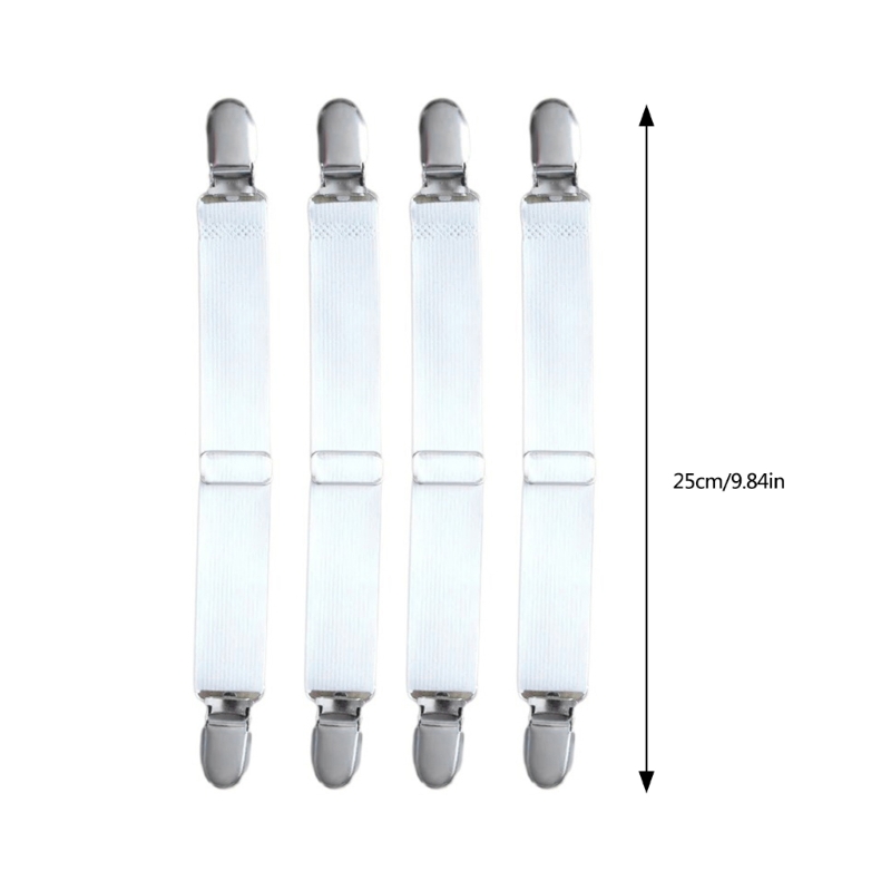 4 pieces bed sheet strap practical strong rubber sheet holder mattress clip bedding supply for mattress suspenders