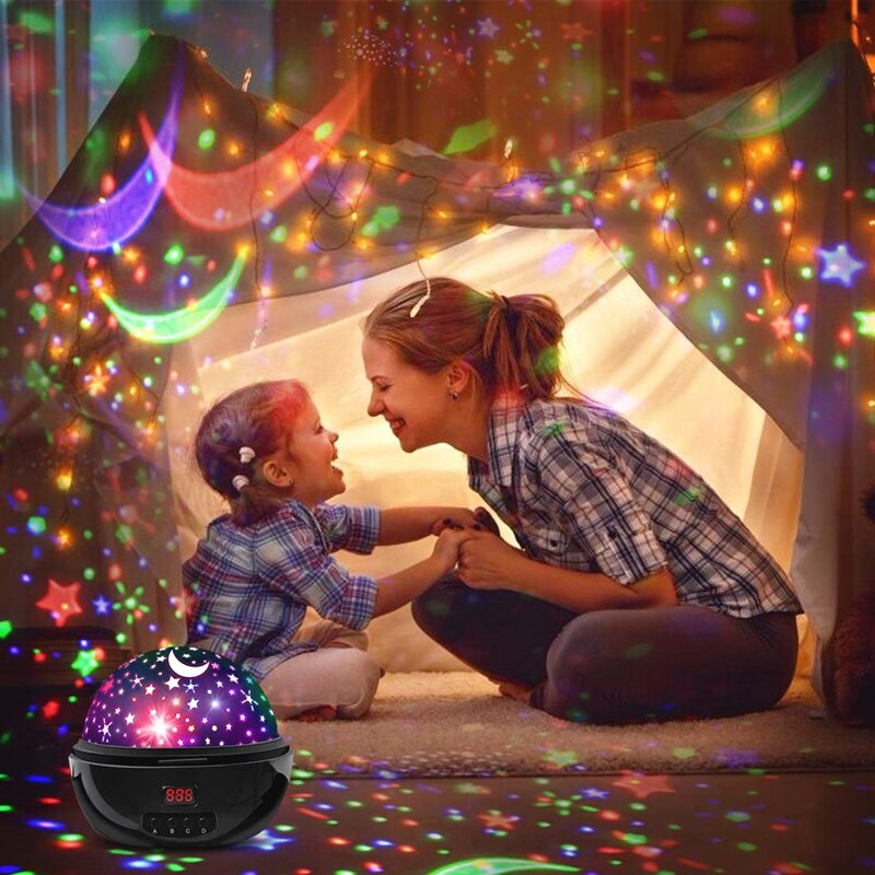 Night Lights for Kids with Timer, Star Projector Bedroom Sleep Light