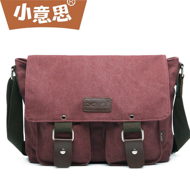 Mulher Saco de Mão Das Mulheres Da Lona Mensageiro Homem Ombro Mochila Lazer Estudante UMA Bolsa Crossbody Sacos Para Bolsas Bolsas Carteiro: bordeaux