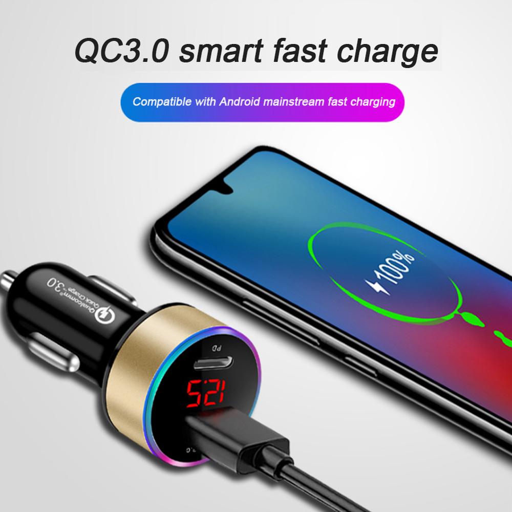 2 Ports Mini Car Charger Dual USB Quick Charger Adapter USB QC3.0 2.4A Metal Charger For Samsung Huawei Android Phone Charger