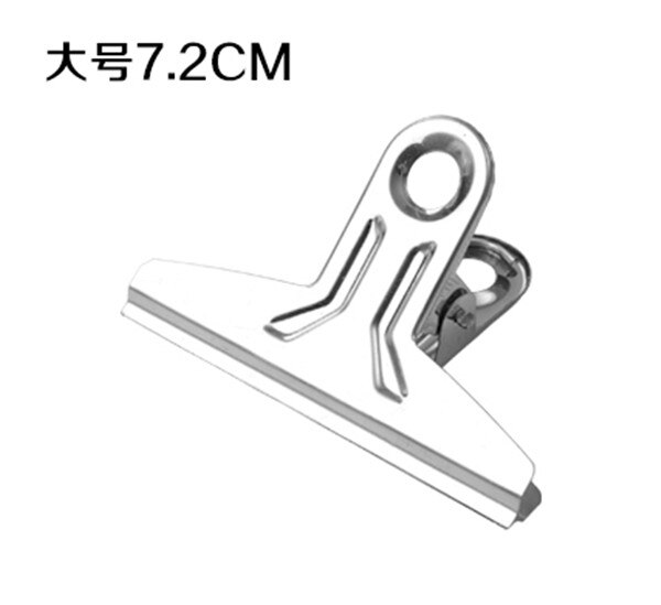2 Stk/partij Rvs Map Ijzeren Klem Paperclip Zwaluwstaart Clips Kantoorbenodigdheden Hebben Kleine En Grote Maat: 3