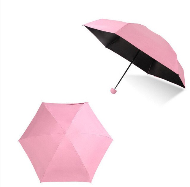 Parapluie Mini Anti-UV Pliable - Protection Solaire UPF 50+, Compact Et Léger Pour Femmes Et Hommes, Idéal Voyage