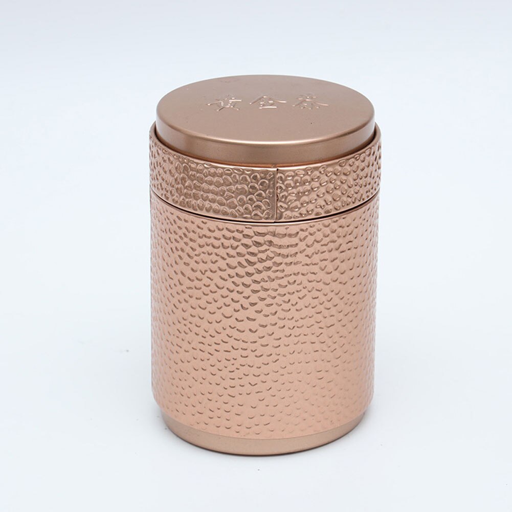 Tea Tin Canister with Airtight Lid Tinplate Tea Containers for Loose Leaf Coffee Sugar Household Metal Food Tea Storage Jar: Default Title