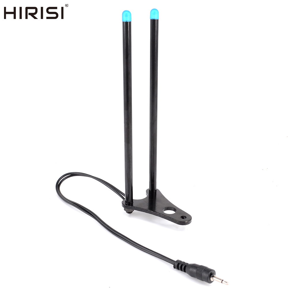 Hirisi-barra de oreja para pesca de carpa, alarmas de mordida con luz LED, aparejos de pesca de 4 colores