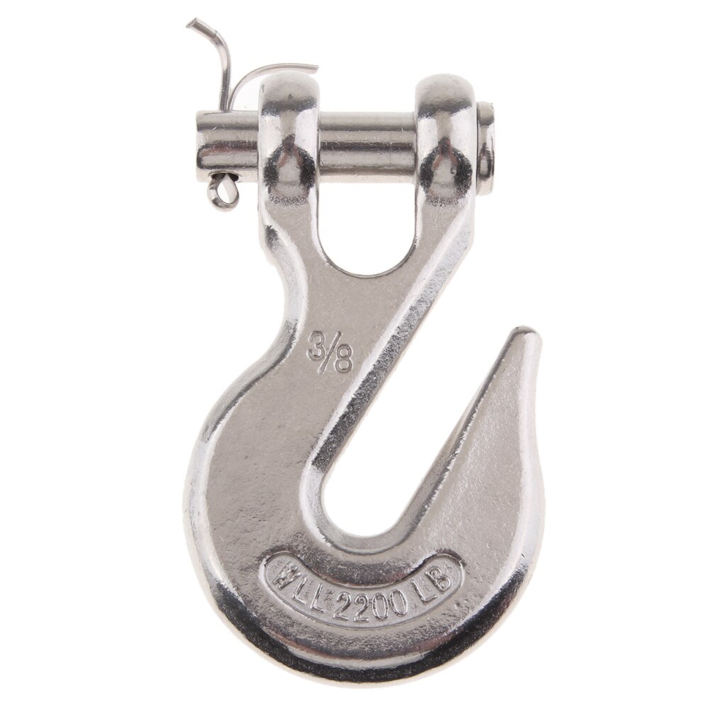 3/8 Inch Clevis Grab Hook Boat Truck Trailer Rigging Tow Chain Tie Down Hook