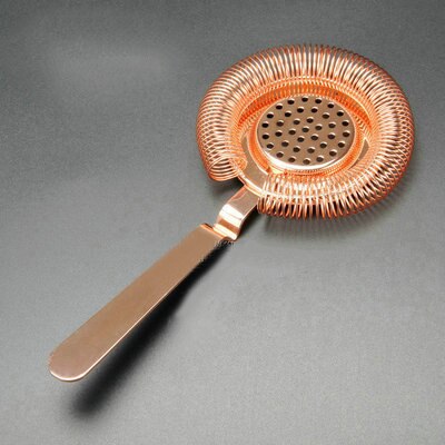 Stainless Steel Bar Strainer Cocktail Strainer Hawthorne Strainer: Copper Plating