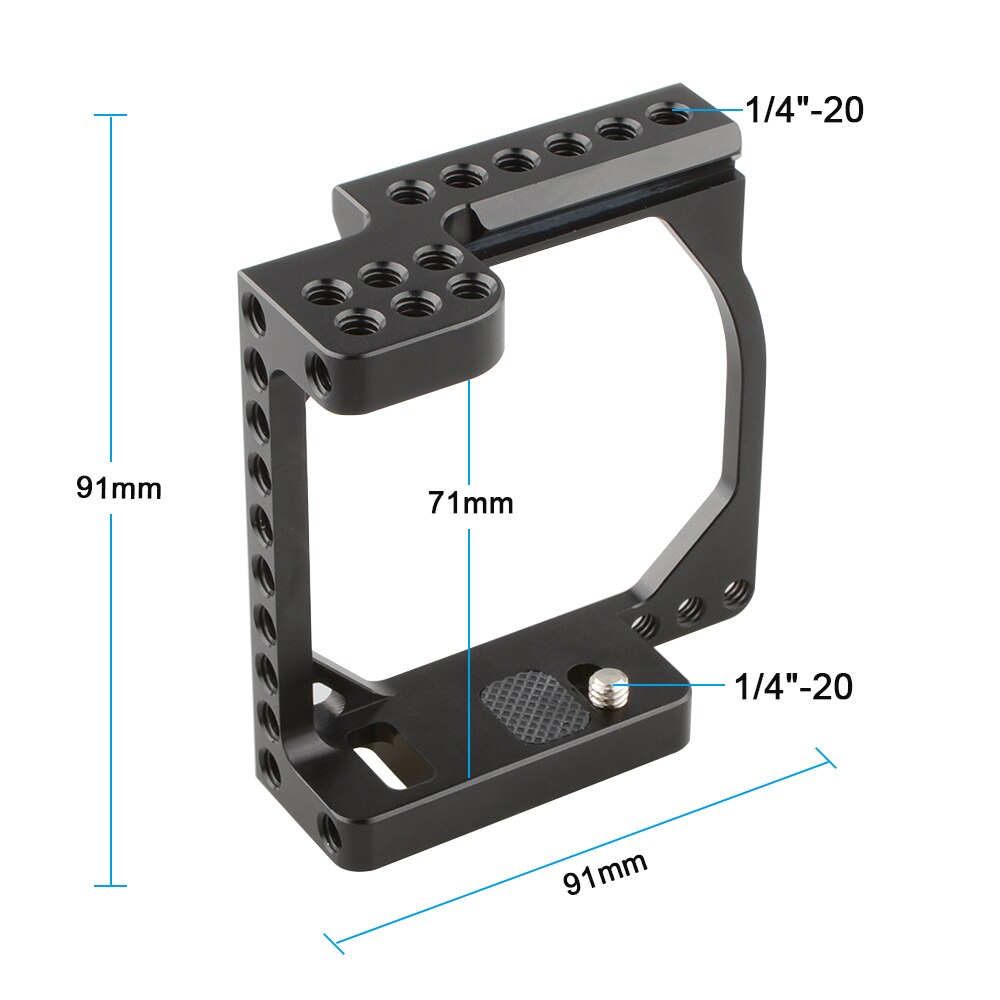 Kayulin Aluminium Camera Kooi Frame Voor Sny A6000 / A6300 / A6400 / A6500 &amp; Caon Eos M / M10