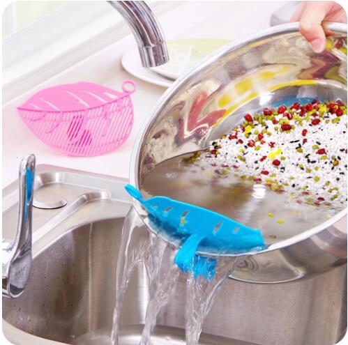 Kitchen Accessories Leaf Shape Clean Rice Wash Sieve Bean Pea Kitchen Gadgets Cleaning Cooking Tools Kitchen Utensils Goods #40