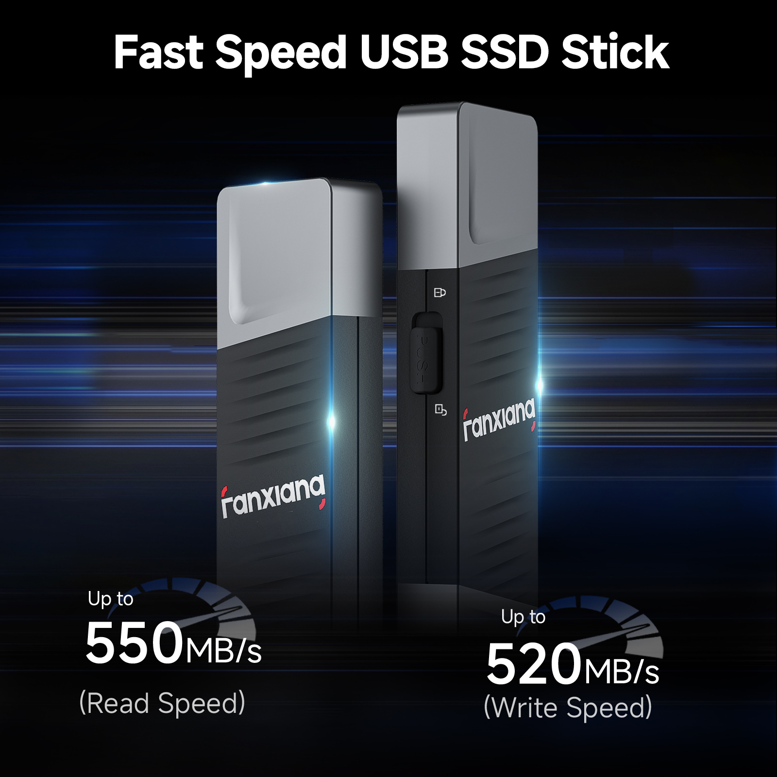 Fanxiang FF397 550MB/s USB Flash Drive With Write Protect Button 512GB 1TB High Speed Solid State Pen Drive For Laptop Phone PC