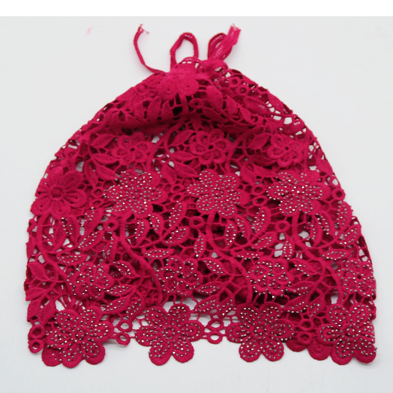Spring Summer Hats For Women Lace Hollowed Crochet Flower Thin Beanies Skullies Ladies Headgear Turban Hat Female Bonnet