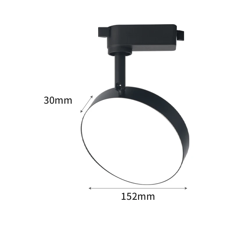 2 fili Set LED Track Light AC220V-240V 12w 18W 24W Alluminio nero Track Illuminazione Rail Spot Led per la cucina domestica Negozio di abbigliamento: Di Colore Giallo chiaro / Blu