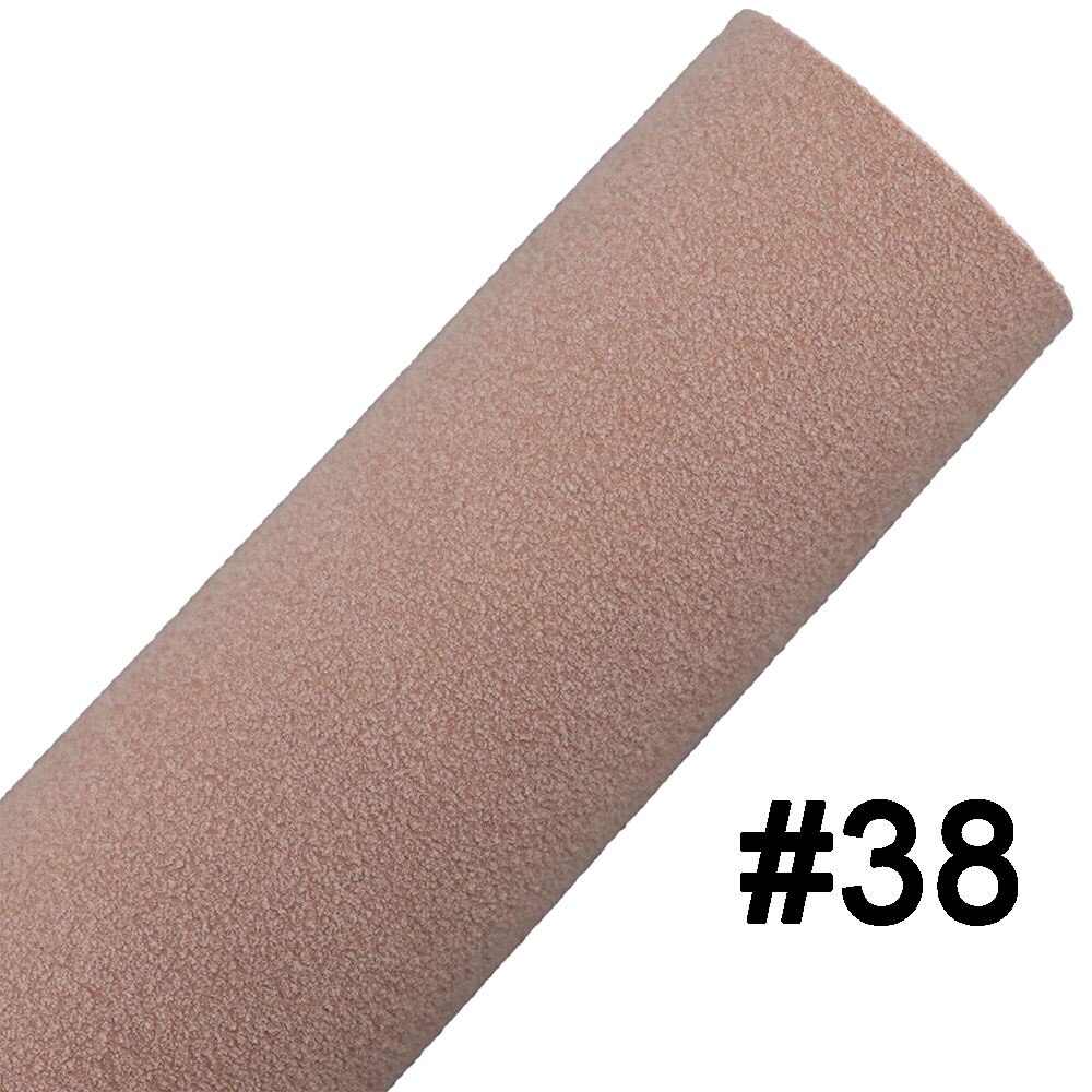 30X134Cm Roll Plain Kleur Frosted Suède Zool Faux Syntetic Leer Stof Materiaal Voor Haarelastiekjes Oorbel Handtassen diy KY008: KY008 - 38