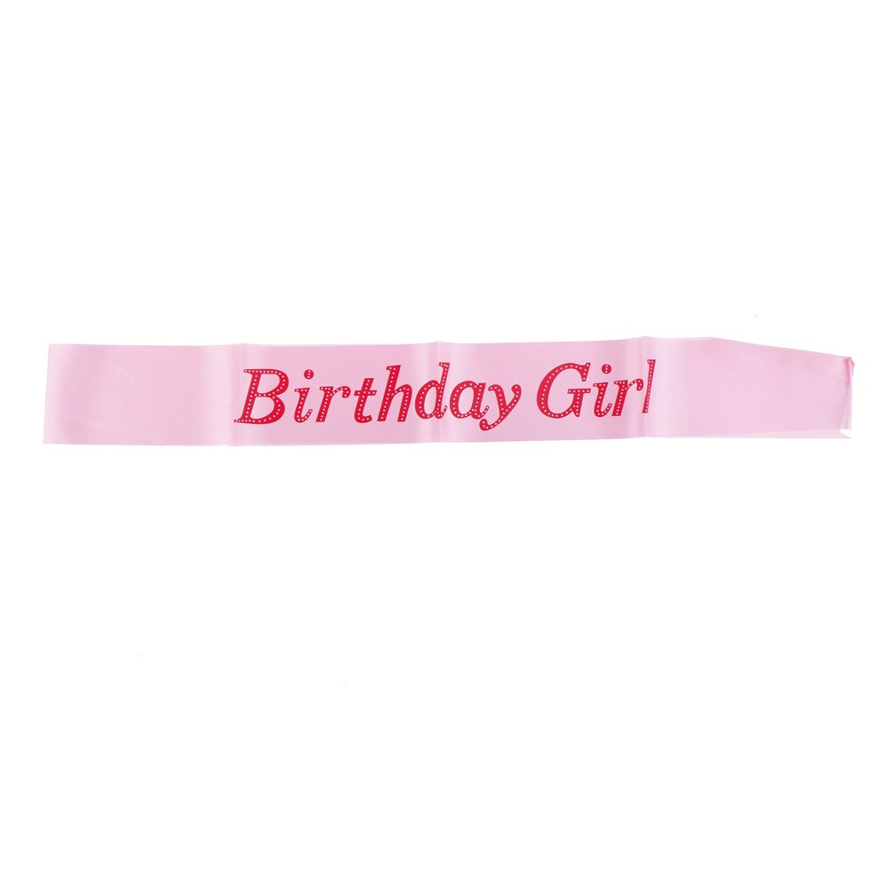 Cinta rosa de cumpleaños, 1 Uds., cintas negras de princesa para mujeres y niñas, accesorios para de feliz cumpleaños,: A