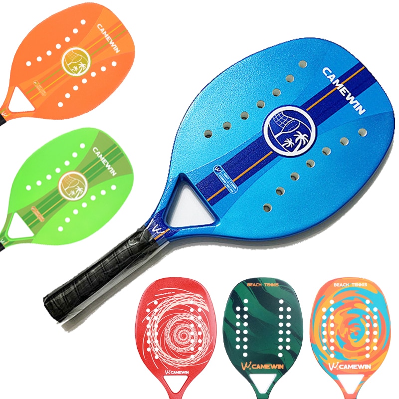 CAMEWIN Beach Tennis Racket Carbon Fiber Adult Professional High Quality Sport Goods Equipment Lightweight Soft EVA Face Racquet