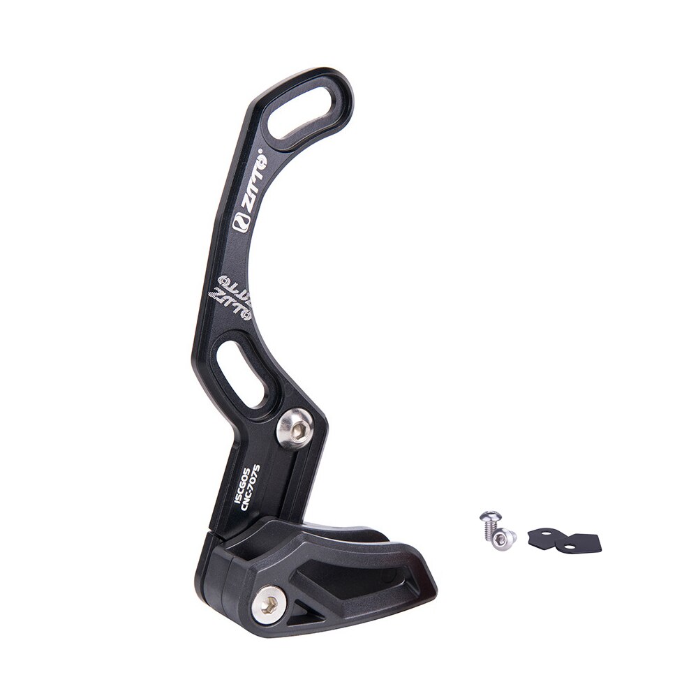 Ztto mtb guia de corrente da bicicleta única velocidade guia de corrente 1xsystem iscg 03 iscg 05 bb monte ampla estreita engrenagem guia de corrente cnc: ISCG 05 BLACK