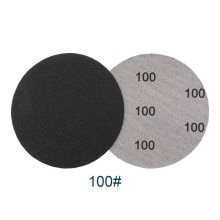 20pcs 3Inch 75mm Sandpaper Sanding Discs Silicon Carbide Hook And Loop Wet Dry Sandpaper 60/80/100/120/240/3000/4000/10000Grit